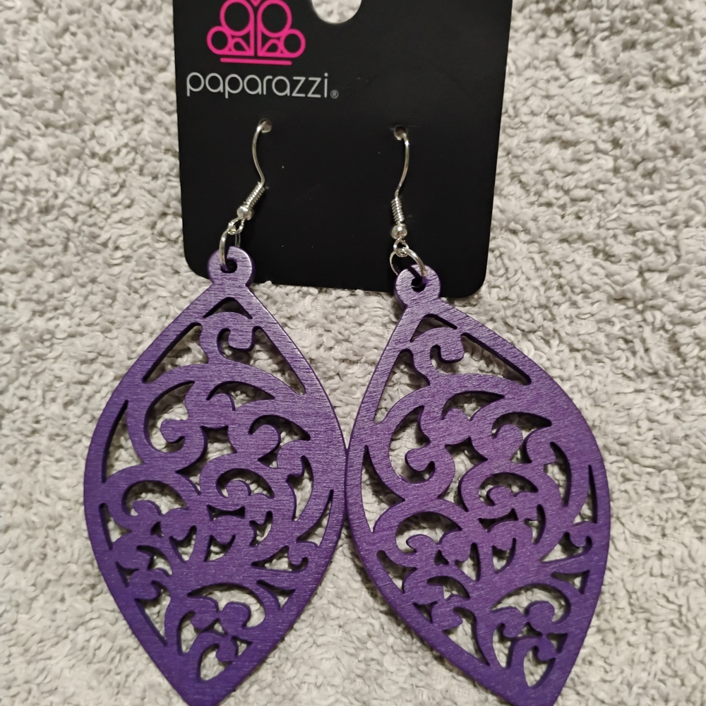 Paparazzi Purple Earrings